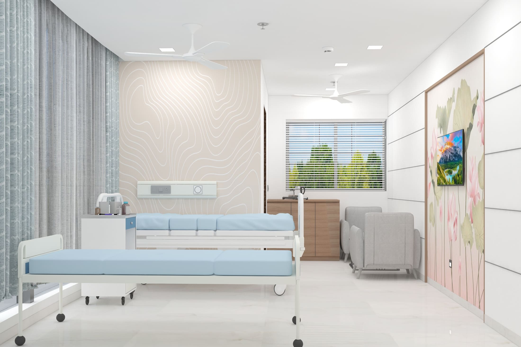 Satalkar Lotus Hospital Interior Project | Trance Interiors Image